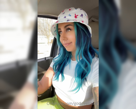 Goddess Nixie aka Goddessnixie OnlyFans - Driving on the road with my boobies out tip if you want to see more of this content! Public exposu
