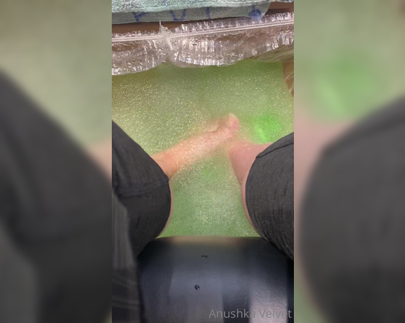 Anushka Velvet aka Anushkavelvet OnlyFans - Just my nude toes playing in this slime stuff they have at the salon that makes my skin softer