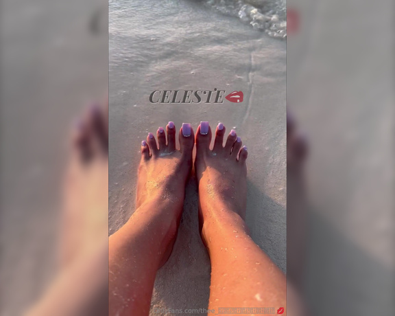 Thee Celestial foot goddess aka Thee_celeste OnlyFans - Toe wiggles, beach and sand