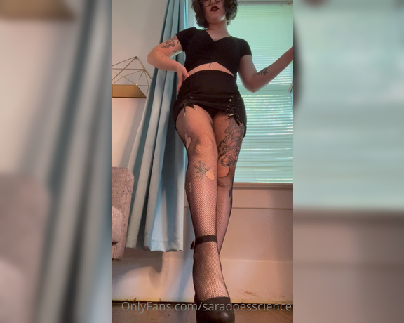 Goddess Sara aka Saradoesscience OnlyFans - If you don’t want me to crush your balls with these heels then you had better be a good boy! Or mayb