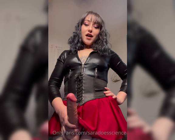 Goddess Sara aka Saradoesscience OnlyFans - I want to teach you how to be the perfect cum dump Get down on your knees and open wide and I’ll