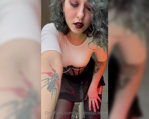 Goddess Sara aka Saradoesscience OnlyFans - Just imagine I’m standing over you and teasing you