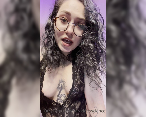 Goddess Sara aka Saradoesscience OnlyFans - Hey there I NEED you to jerk for me Every day No slacking