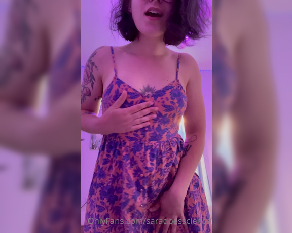 Goddess Sara aka Saradoesscience OnlyFans - I tease you while I tell you how to stroke, making you beg if you want to see my tits or cum Let