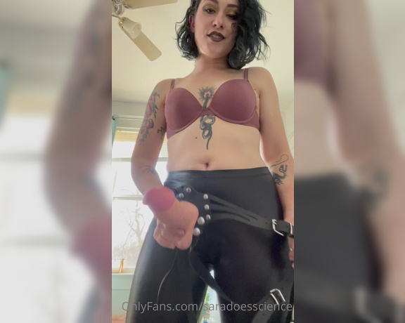 Goddess Sara aka Saradoesscience OnlyFans - You haven’t been listening at all have you When did I tell you that you were allowed to cum! Now you