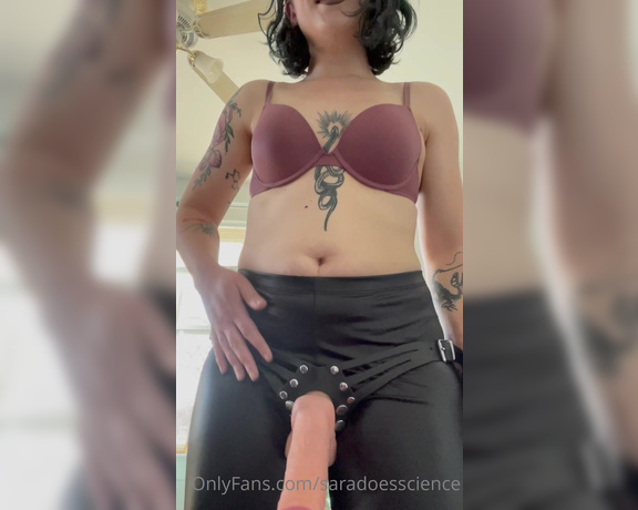 Goddess Sara aka Saradoesscience OnlyFans - You haven’t been listening at all have you When did I tell you that you were allowed to cum! Now you