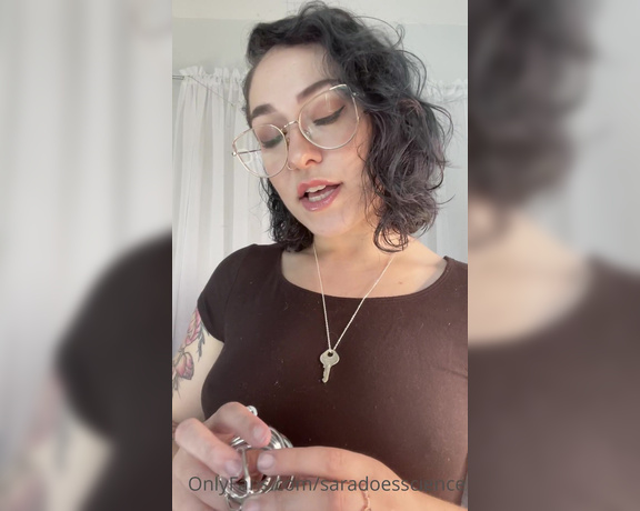 Goddess Sara aka Saradoesscience OnlyFans - ITS LOCTOBER Are you prepared to lock your dick up and throw away the key I suppose I could be