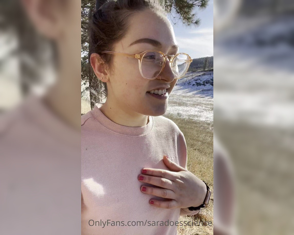 Goddess Sara aka Saradoesscience OnlyFans - A possibly chilly task for you to reconnect with nature