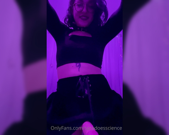 Goddess Sara aka Saradoesscience OnlyFans - So do you think you’re ready to fuck me Well there’s just one little thing…if you want to put your