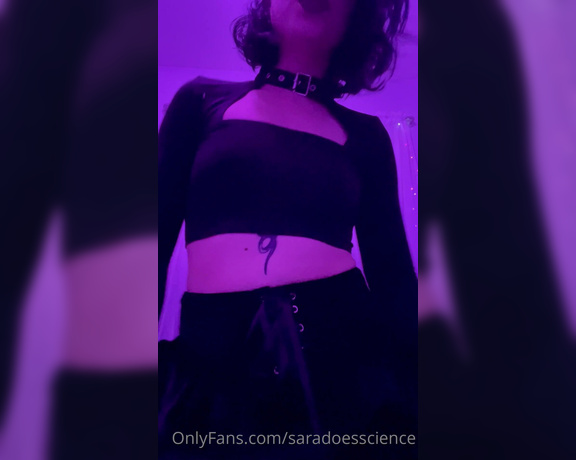 Goddess Sara aka Saradoesscience OnlyFans - So do you think you’re ready to fuck me Well there’s just one little thing…if you want to put your