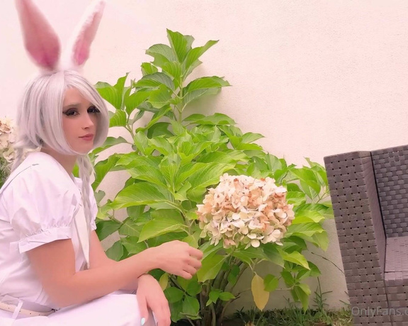 Aery Tiefling aka Aerytiefling OnlyFans - A lonely bunny girl wanders the gardening club Do you know what bunnies REALLY like to do Get