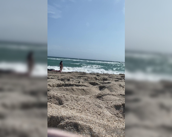 Capri aka Capritoes OnlyFans - I went for a run on the beach today Here is a public sweaty sock removal and at the end i put my