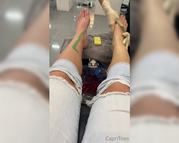 Capri aka Capritoes OnlyFans - Who wants to cover my pedi