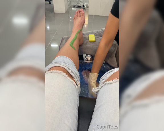 Capri aka Capritoes OnlyFans - Who wants to cover my pedi