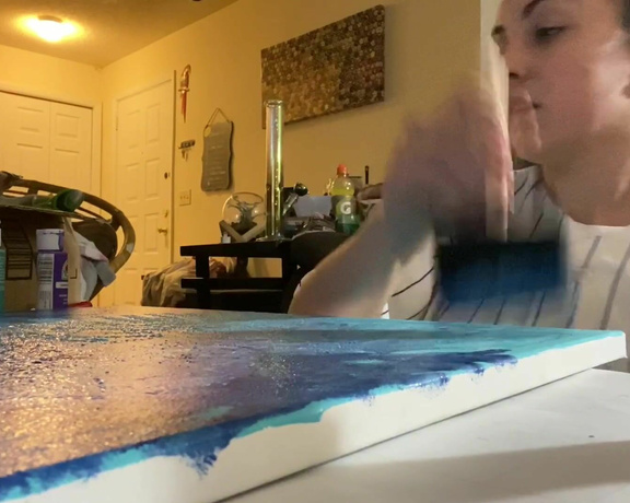 Capri aka Capritoes OnlyFans - I made a custom foot print painting for Someone It was so much fun if anyone else would like some