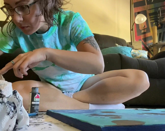 Capri aka Capritoes OnlyFans - I made a custom foot print painting for Someone It was so much fun if anyone else would like some