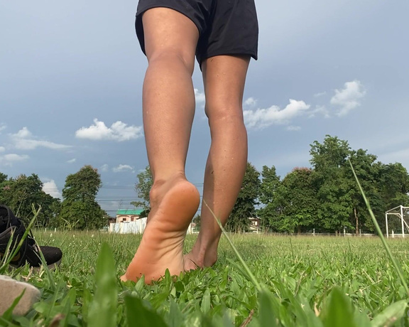 Goddess aka Goddessnutty2 OnlyFans - Work out time u wanna join me Made my feet wet and stinky