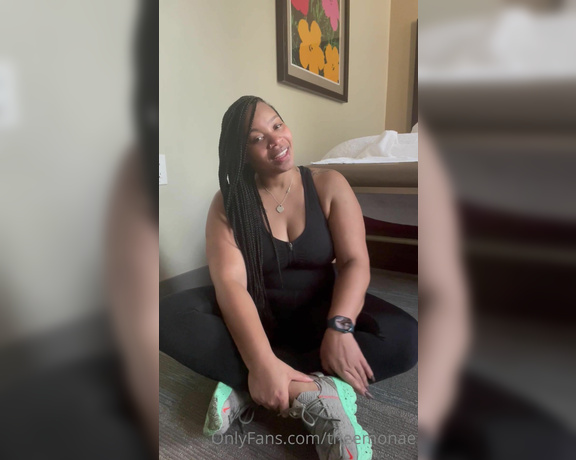 Monae aka Theemonae OnlyFans - Would you indulge in these feet fresh out my Of my workout socks n shoes