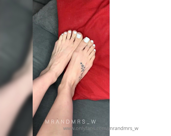 MrandMrs_W aka Mrandmrs_w OnlyFans - Mrs W’s sexy feet need some cum on then  who’s first