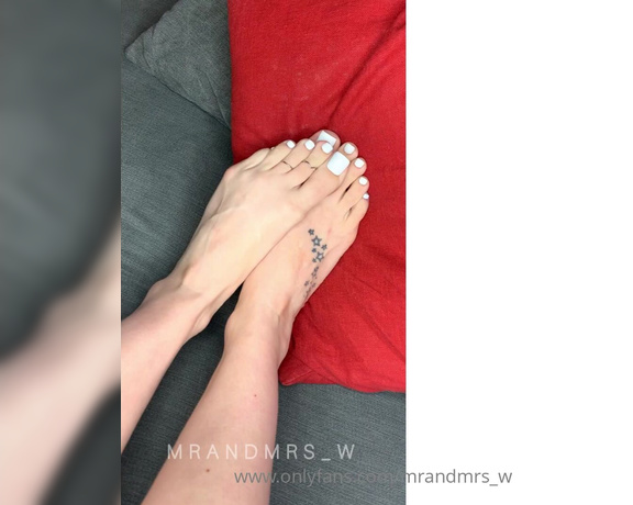 MrandMrs_W aka Mrandmrs_w OnlyFans - Mrs W’s sexy feet need some cum on then  who’s first