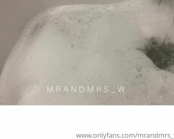 MrandMrs_W aka Mrandmrs_w OnlyFans - Bath time showing off the new pedi covered in bubbles