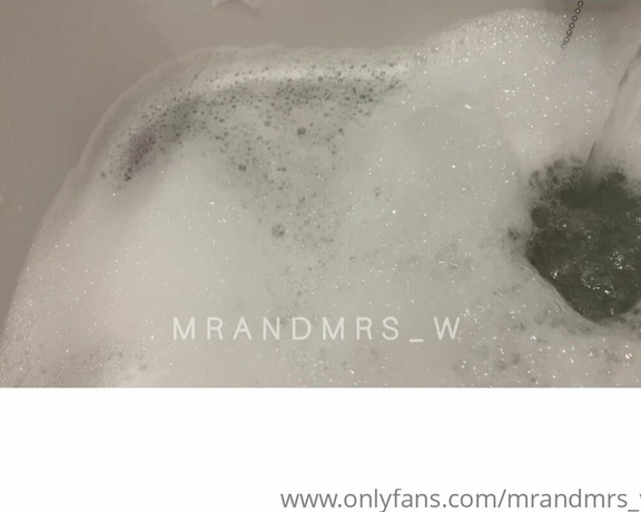 MrandMrs_W aka Mrandmrs_w OnlyFans - Bath time showing off the new pedi covered in bubbles