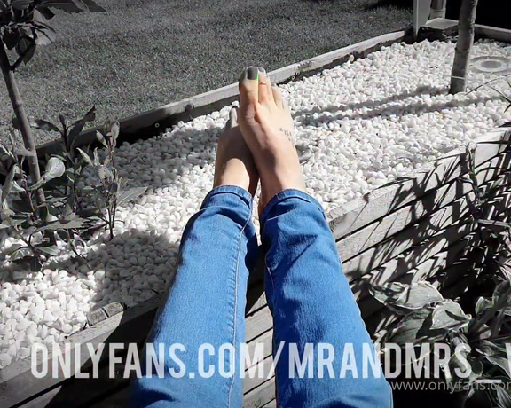 MrandMrs_W aka Mrandmrs_w OnlyFans - Its a beautiful morning, the birds are tweeting and the sun is lighting up my pretty toes perfectly