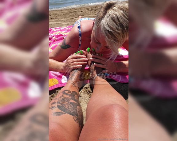 MsMaddy aka Madsoles_1 OnlyFans - Sassy getting cheeky on the beach 1 of 14 videos that we made on my trip over to meet her