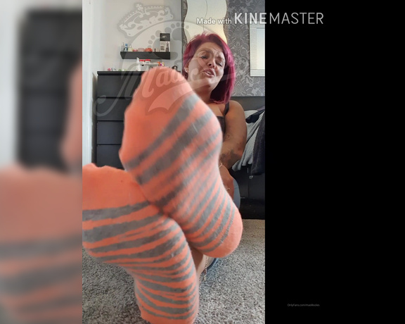 MsMaddy aka Madsoles_1 OnlyFans - These slippers are cooking up a good sweaty stink, as are these socks! Now sit back and enjoy