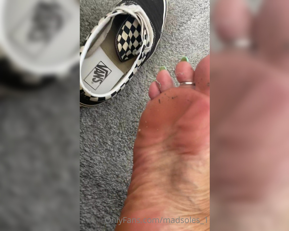 MsMaddy aka Madsoles_1 OnlyFans - My vans dont really smell so this morning I decided to go to work for a 17 hour day with no socks