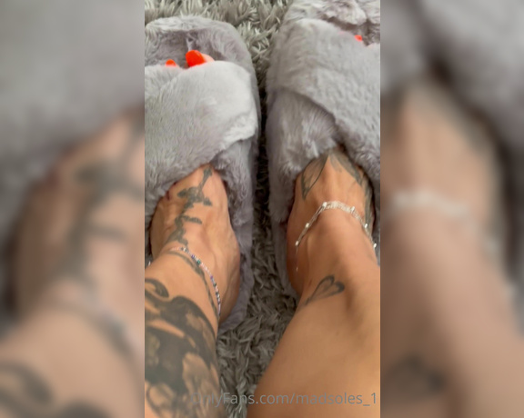 MsMaddy aka Madsoles_1 OnlyFans - Love my new slippers You like They certainly get my feet sweaty!!