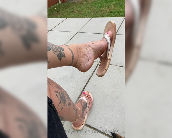 MsMaddy aka Madsoles_1 OnlyFans - Its not often my feet get this dry!! After a hard days garden work they were dirty, smelly, dry and