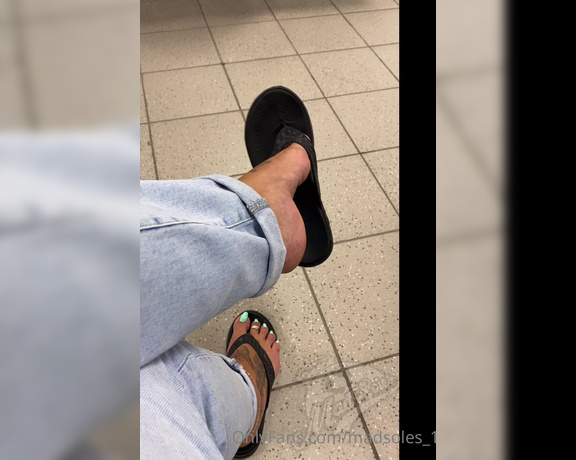 MsMaddy aka Madsoles_1 OnlyFans - Little airport dangle… Patiently waiting to get on the plane to see @solefulsassy Would you be