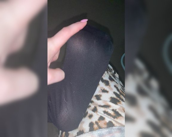 Porcelain Goddess aka Porcelainfeets OnlyFans - Filthy black nylons for a customer 3