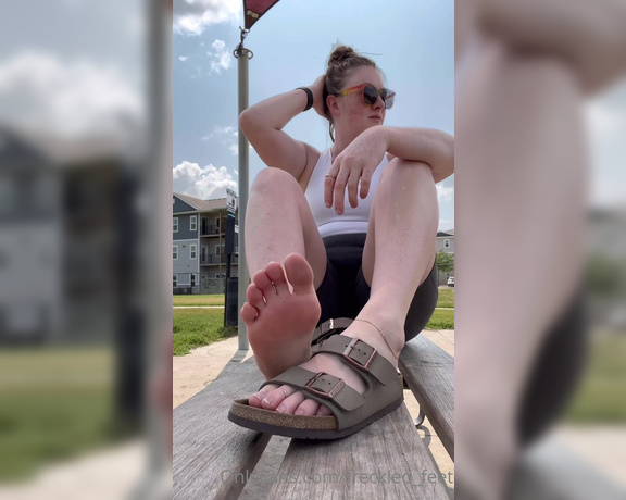 Freckled Feet aka Freckled_feet OnlyFans - Lettin my dawgs out at the dog park