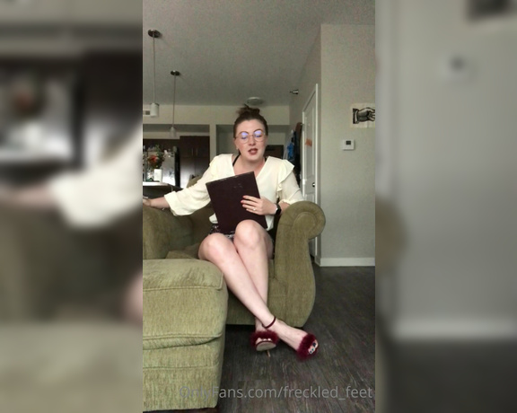 Freckled Feet aka Freckled_feet OnlyFans - POV I’m your secretary and I come into your office to talk about your schedule for the day When I