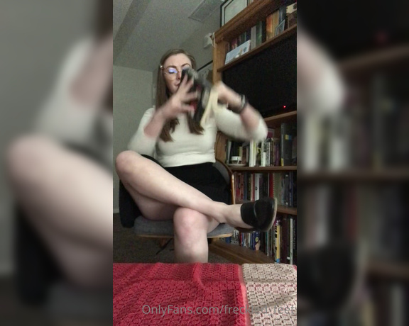 Freckled Feet aka Freckled_feet OnlyFans - POV you’re late returning a book to your hot librarian and she make you watcher her pour oil all ove