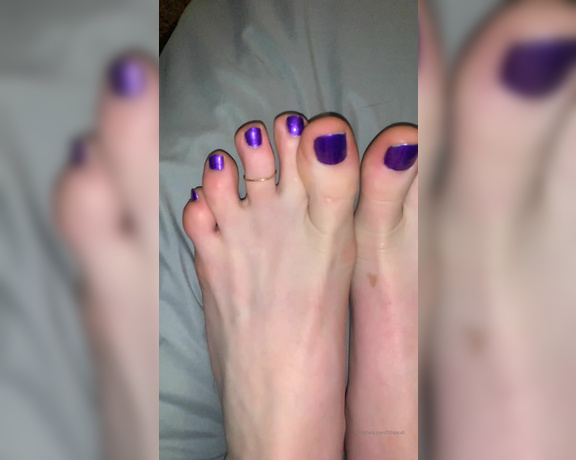 Freckled Feet aka Freckled_feet OnlyFans - I am loving the look of my new polish It’s a royal purple with a shimmery top coat! What do you thi