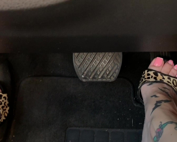 Crystal Inked aka Crystalinked OnlyFans - A peek at me driving If you were next to me in the vehicle, could you keep your eyes off my feet