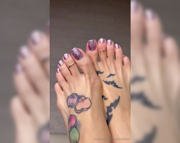 Crystal Inked aka Crystalinked OnlyFans - NEW Lavender Diamond pedi