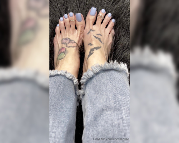 Crystal Inked aka Crystalinked OnlyFans - NEW Blueberry milk pedi !