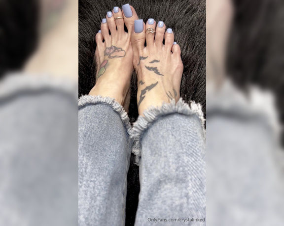 Crystal Inked aka Crystalinked OnlyFans - NEW Blueberry milk pedi !