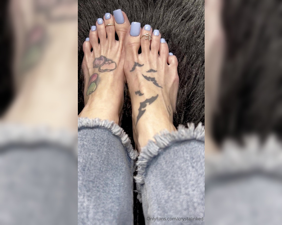 Crystal Inked aka Crystalinked OnlyFans - NEW Blueberry milk pedi !