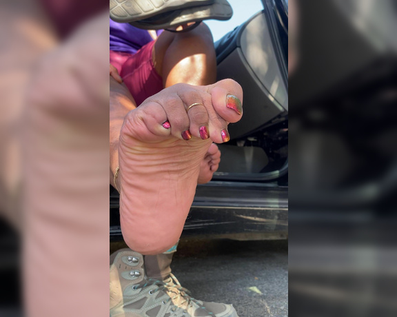 Dissa aka Dissatoes OnlyFans - Shoe and sock removal after a hike