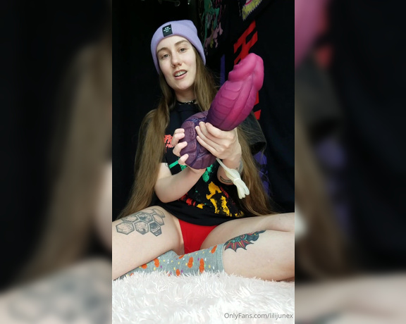 Lilijunex aka Lilijunex OnlyFans - Another episode of new toy showoff featuring XL Flint, L Crackers and M Baron from Bad Dragon, and