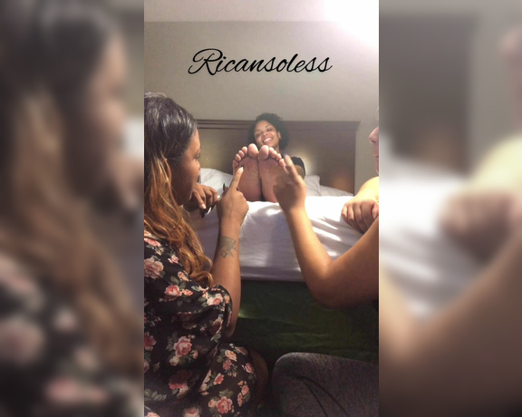 Mama Rican aka Ricansoless OnlyFans - FIRST time getting TICKLED!!! by @turkishsoles & @goddessm1xry Get access to the full 5 min tickl