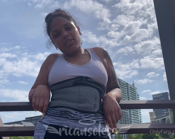 Mama Rican aka Ricansoless OnlyFans - Stranger Buys my Smelly Socks in Public While taking a break after a long morning run, Rican caugh