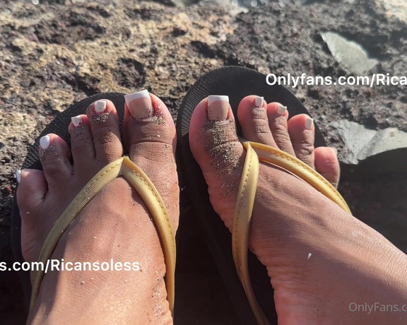 Mama Rican aka Ricansoless OnlyFans - Come here & clean my beach feet Tongue only