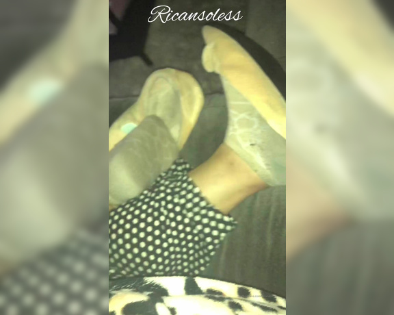 Mama Rican aka Ricansoless OnlyFans - Help me take my socks off take a sniff you know you love the smell of my feet