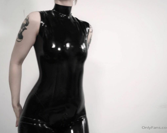 Mistress Trinity aka Servetrinity OnlyFans - Working on editing some material fetish videos for a lovely sub of mine this afternoon Thinking abo